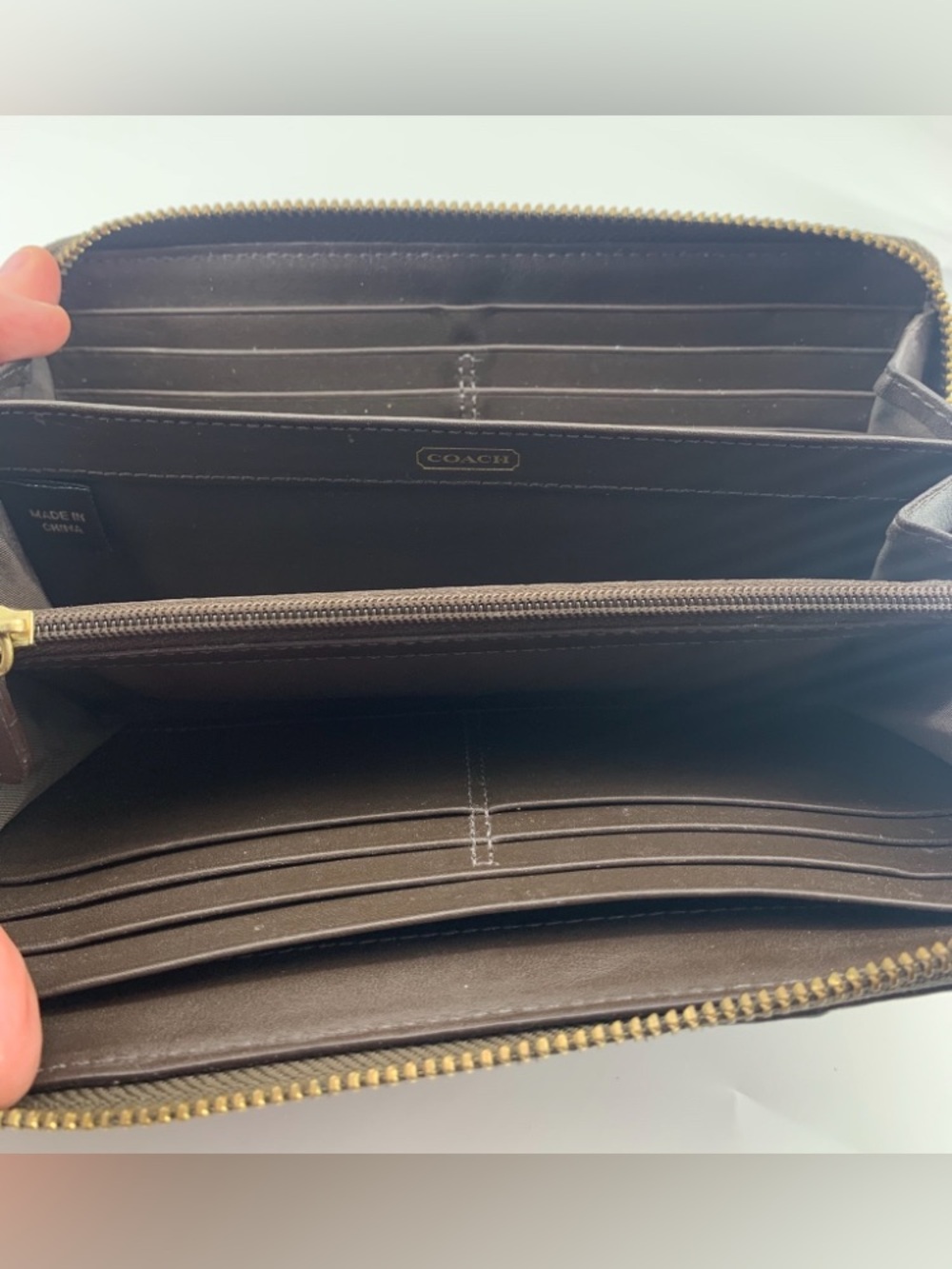 Coach Embossed Python/Snakeskin Leather Wallet - Picture 10 of 12